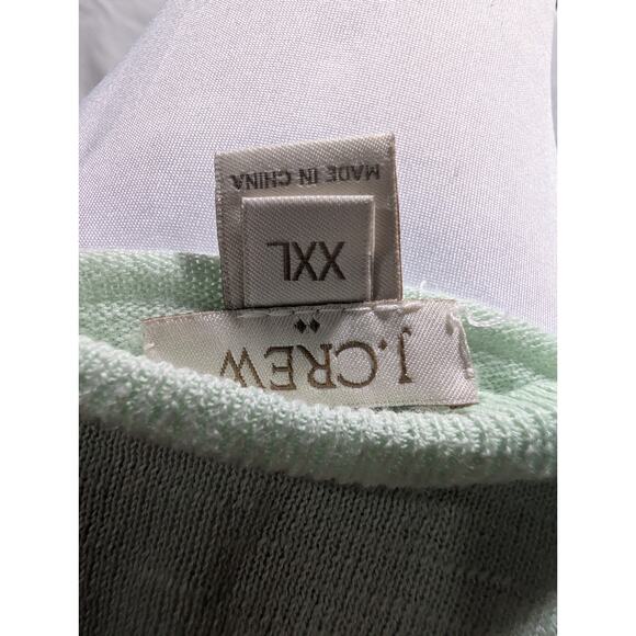 J. Crew Sweater Women's Size XXL Green Crewneck Pullover 2XL Shirt Tunic Top - Picture 5 of 13